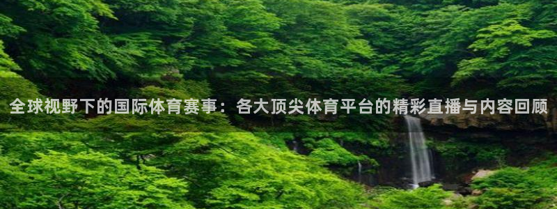 88看球直播官网：全球视野下的国际体育赛事：各大顶尖体育平台的精彩直播与内容回顾